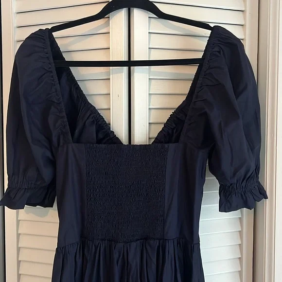 NWT Quince organic cotton puff sleeve dress size S - Picture 8 of 9